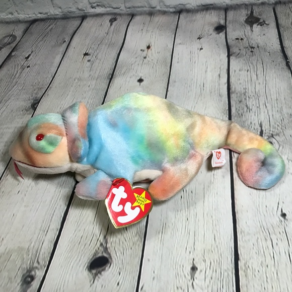 NWT TY Beanie Baby - Rainbow the Chameleon - Picture 5 of 7